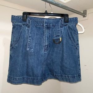 Free People jean skirt